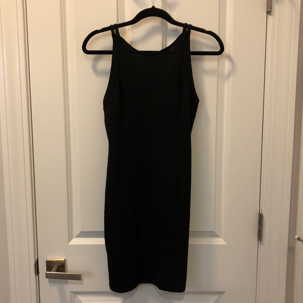 SILENCE + NOISE Black Mini Dress